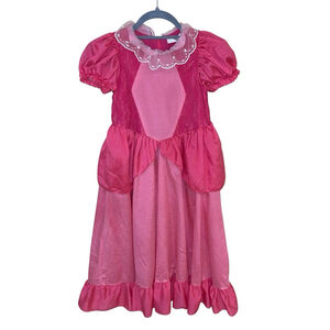 Duokipolla Girls Pink Princess Aurora Halloween Costume Cosplay Dress Up Size 8